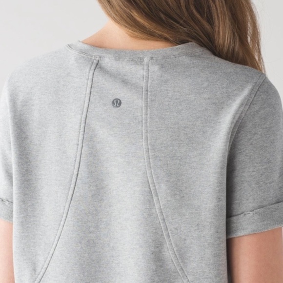 Lululemon All Time Tee Heathered Gray Size 4 - Picture 11 of 13